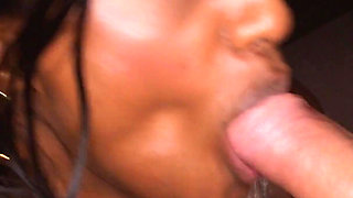 Indian Princess Kneels for Big White Dick