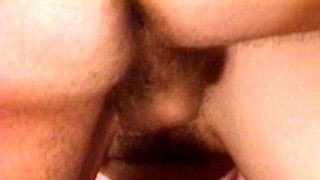 Amateur teen and old hardcore threesome with cumshot