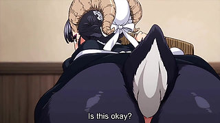 Goat maid helped to shave.