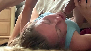 Balls Deep Throat Pie Gagging Slave