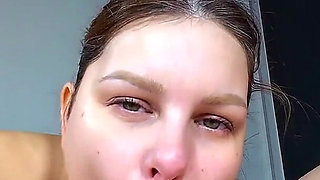 Hot Wife Sucking Cock and Swallowing Every Drop of Hot Sweet Cum
