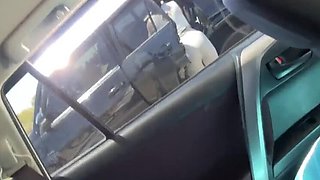 Big Cock Parking Lot Dick Flash Blowjob Cumshot on Face