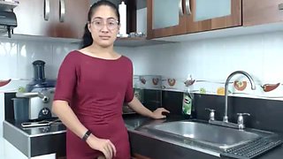 Sexy tgirl cock in dress