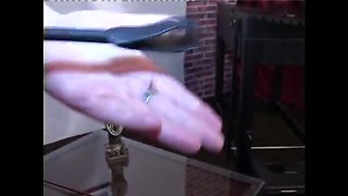 Glamorous German Granny with Glasses Smoking Cigarette Solo Tease - Big Tits & Bodystocking