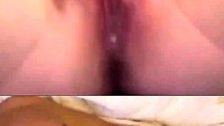 Hot teen pussy helps older man cum on chat