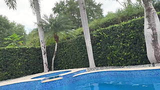 My Step Stepsister Harper Hill Swallows Stepbro Teddy Tarantino's Load by the Pool- Perfect Tits