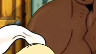 Valentine's Day. Cartoon in Which a Wife Is Fucked in a Public Toilet