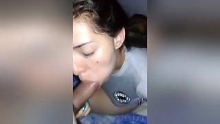 My Girlfriend Secretly Gives Me A Blowjob In My House