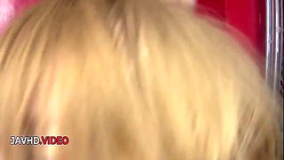 Blonde Gets Double Pleasure From Two Lucky Guys! With Umemiya Rina And Rina Umemiya