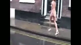 Walking naked down the street like an extreme exhibitionist