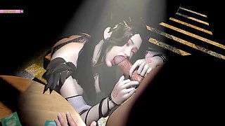 Seductive succubus dominates young student in a stylish 3d animation