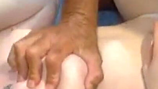 Skinny Babe Fisted Deep in Wild Group Stretch Session