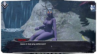 POV cowgirl cartoon sex with internal ejaculation and big tits from Gamerdark10