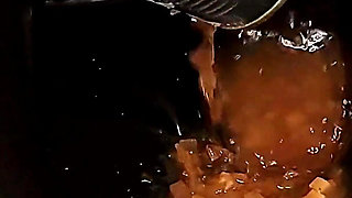 Disgusting Training Eating Food From Toiletbowl by Strict Skinny German Femdom Part 1