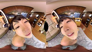 Shameless asian cutie VR unbelievable sex video