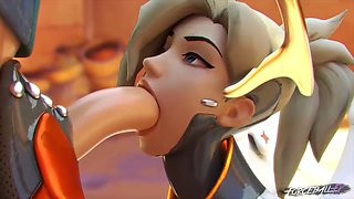 Mercy 4 - Overwatch SFM and porn compilation in Blender