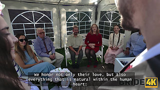 BRIDE4K. The secret to a Happy Marriage is the Bride's Big Natural Tits