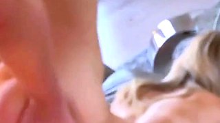 Two amateur big boobs teens threesome in public for money