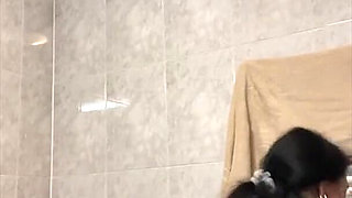 My Private Routine in My Bathroom and Jumping for You Dropping My Hugetits