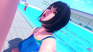 Murmur 12: Helen's Pussy Grind on Adam's Dick by Pool