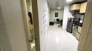 Sexy Skinny Girl Gets Fucked in the Shower Until She Orgasms with a Huge Cock