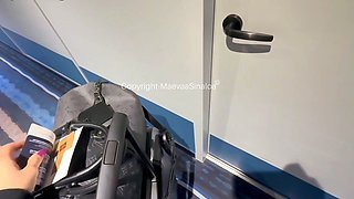 Little French slut swallows her best friend's cum in his