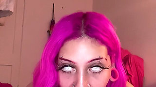 Teen Whore Gags on Thick Dildo Until She Howls