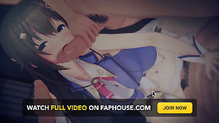 vtuber - Tokino Sora Broadcast Interrupted (bound Daisenpai & POV Sandwich DP) (4k60fps)