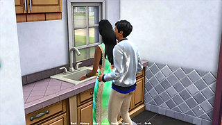 Cheating Indian Richa Bhabhi Having Sex with 18 Plus Boy