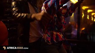 Big Boobs Foursome with African Beauties