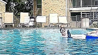 BBW Nurse Vicki Play Time in the Pool with Handsome Harry