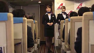 Hot Japanese Women Airline Hostesses Sexual Services To Bus