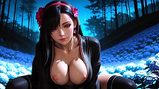 Tifa Lockhart shows huge boobs getting pounded with passion