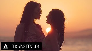 Bikini comes off after they watch the sunset