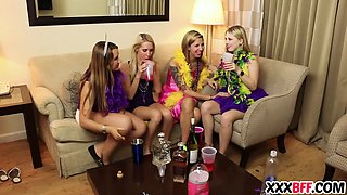 Handsome homies fuck at mardi gras