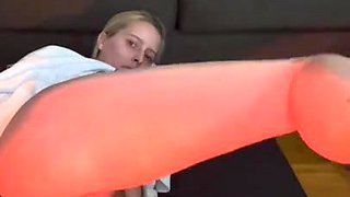 Perverted bimbo breathtaking erotic solo video