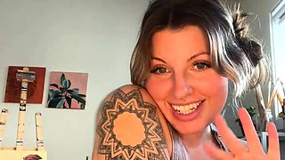 Hot brunette gives you a nice close up masturbation