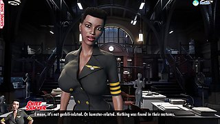 Bitch Swallows Cock, Jerks off with Her Legs and Bounces Her Ass Cockham Superheroes 25