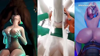 Stacked Babes Get Huge Cocks in Addictive 3D Compilation