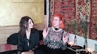 German Amateur Lesbian BDSM with Zora and Desiree - Hot Wax Fetish and Big Natural Tits