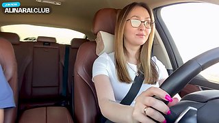 Step-mom Blows And Pummels Her Son In The Van - Alina Rai