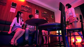 Asian Teen Group Sex With Creampie Closeup