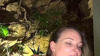 Amateur housewife blowjob and handjob with cumshot
