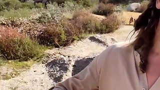 Roadside public blowjob from tattooed hottie Mag Numb