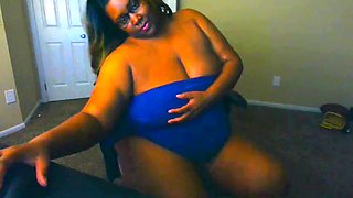 Sexy Ebony BBW Webcam model, Trina Foxx