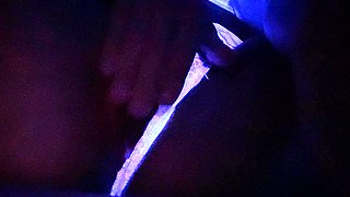 Solo toying her pussy and masturbating