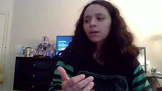 Emo teen Becka solo webcam masturbation