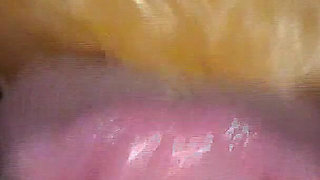 Hot Fun Swallowing Big Tangerines