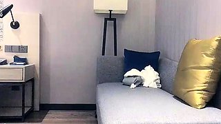 Cute amateur Asian web cam girl teases her great body