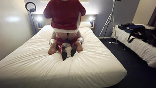 Part 2:-Mrs kinksmas gives BooBoo a good Christmas fucking!